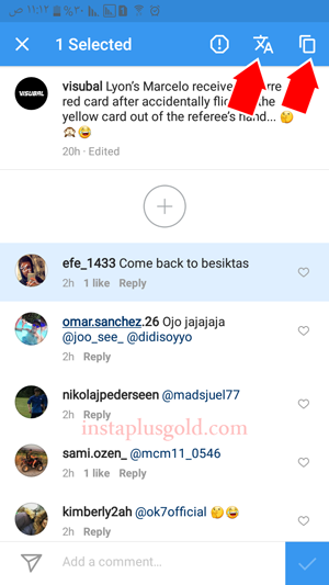 GBInstagram Copy Comments