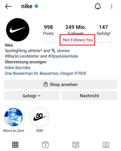 Descubra quem não te segue no Instagram
