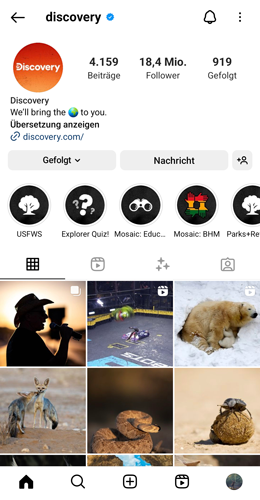 nstagram für Android