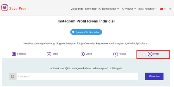 instagram profil resmi indirme programı