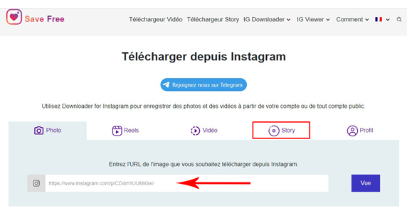 télécharger l'histoire d'instagram en ligne