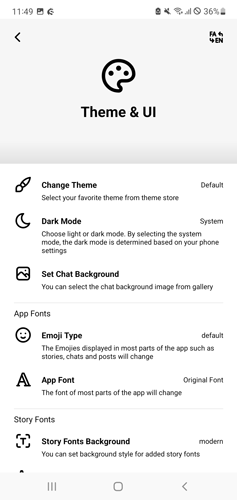 Sunista instagram Choose Themes and UI.