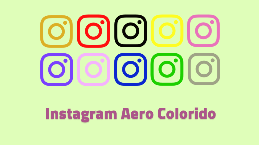 instagram aero colorido