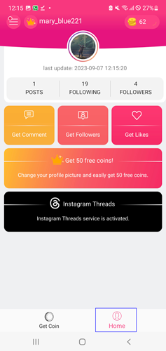 insta up mod apk unlimited coins